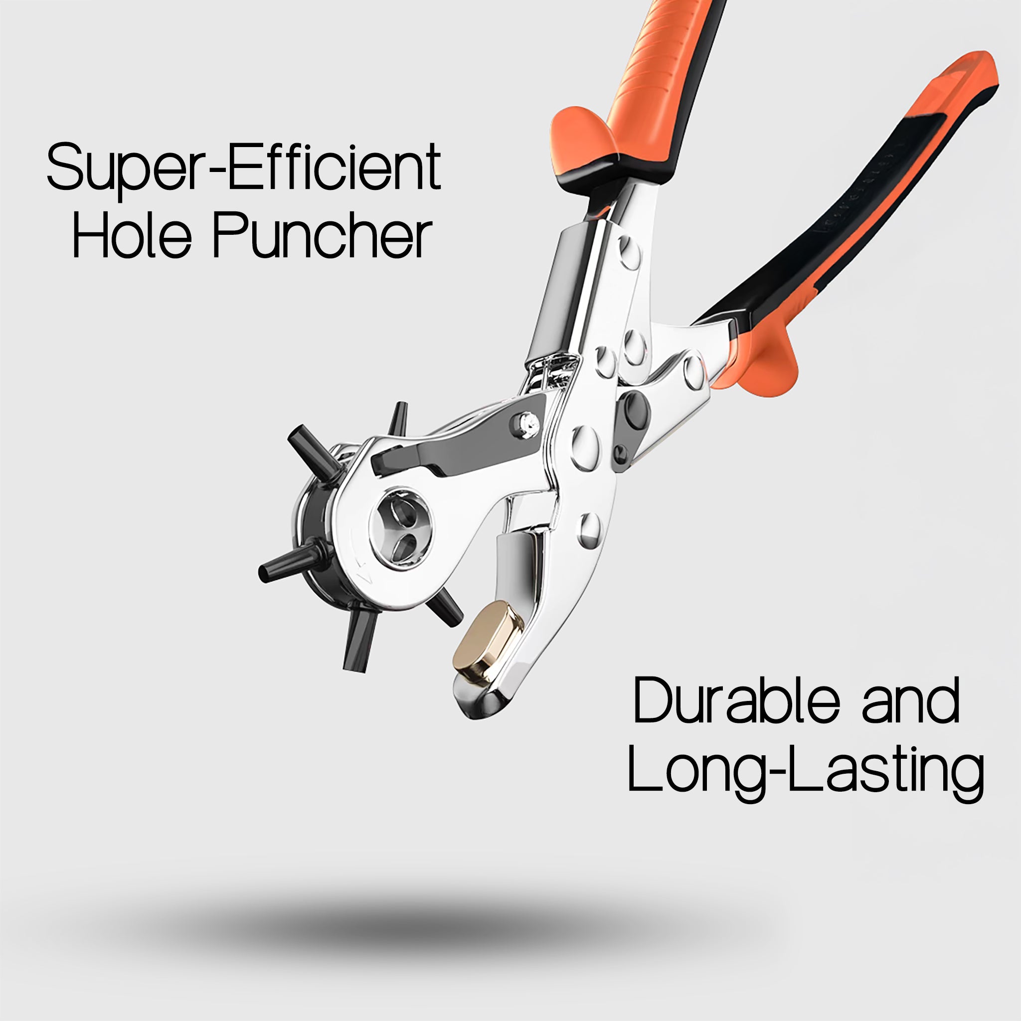 Professional Leather Hole Puncher - Super-Efficient, Durable Punching Tool for Leather Goods